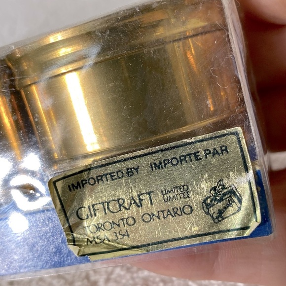 Vintage Giftcraft Brass Napkin Rings Set x4 New - Picture 2 of 13